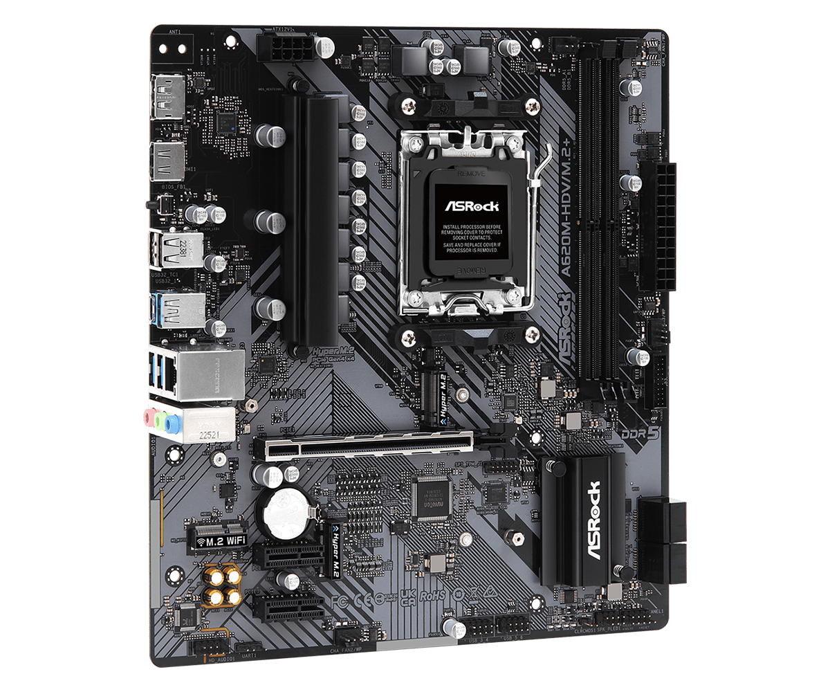 TARJETA MADRE ASROCK A620M-HDV/M.2+ AM5 - Imagen 5
