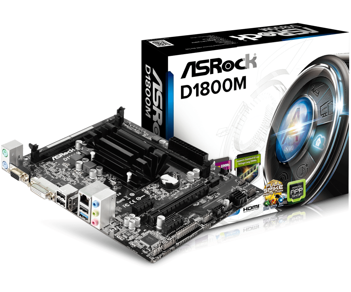 TARJETA MADRE ASROCK D1800M/2CORE CELERO