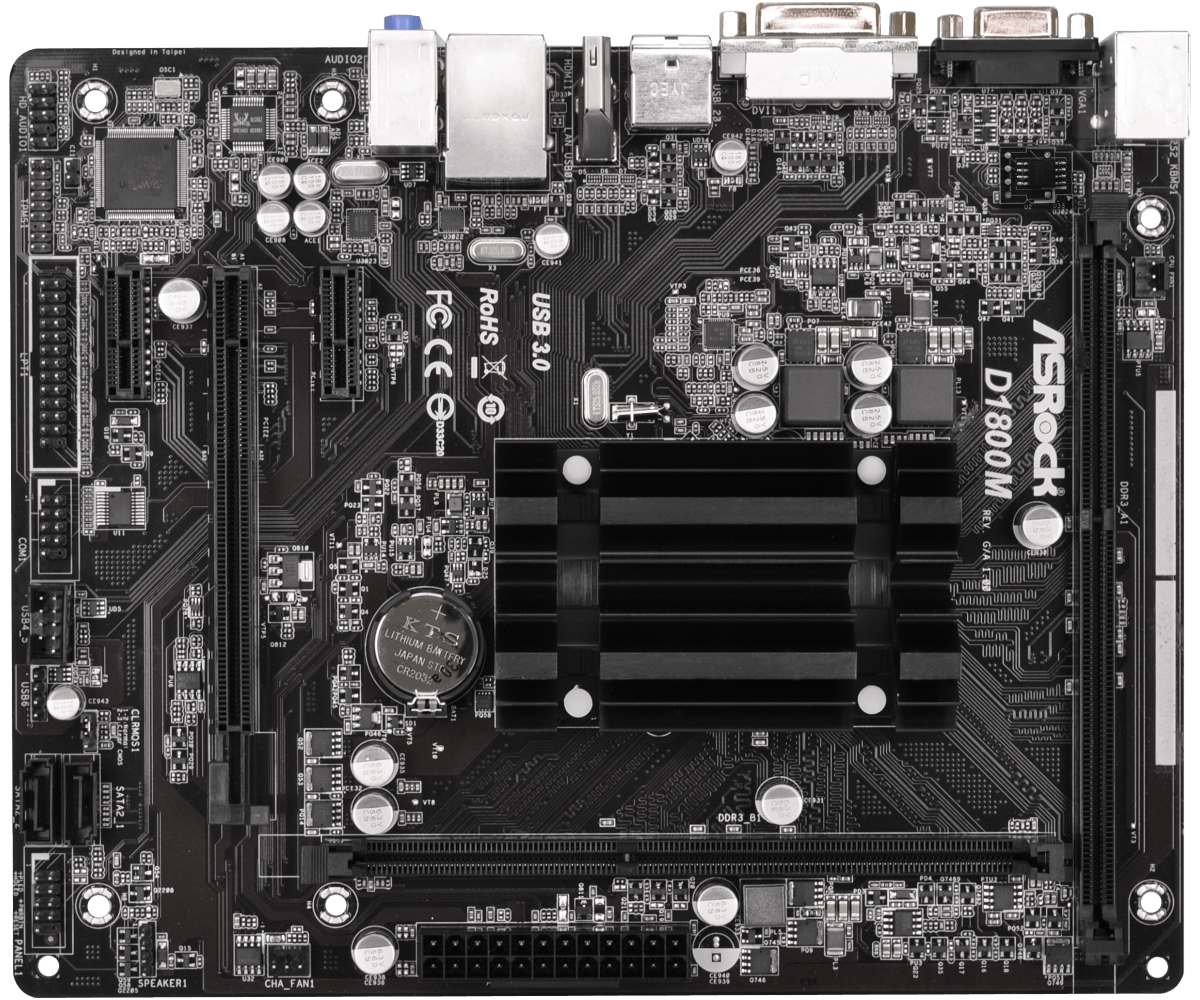 TARJETA MADRE ASROCK D1800M/2CORE CELERO - Imagen 2