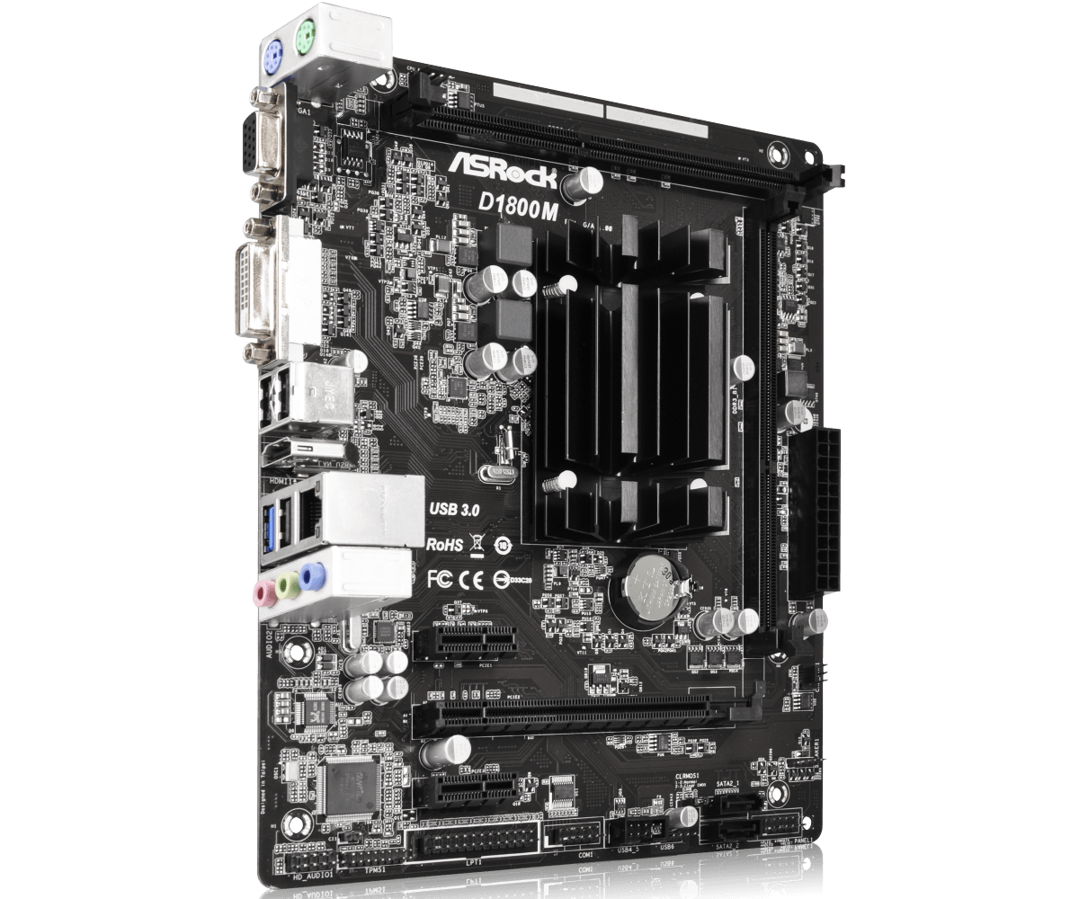 TARJETA MADRE ASROCK D1800M/2CORE CELERO - Imagen 4