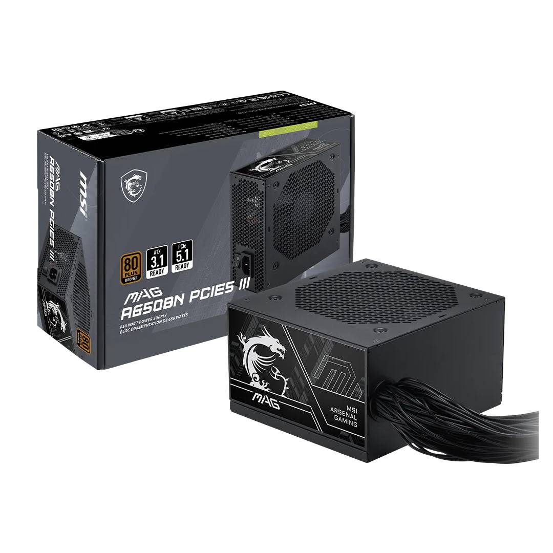 FUENTE PODER MSI 650W BRONZE MAG